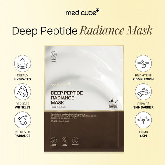 medicube Deep Peptide Radiance Mask 27g X 5ea