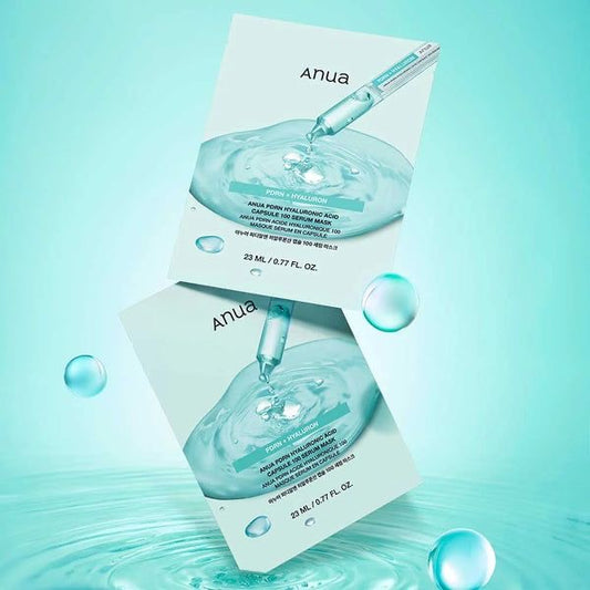 Anua PDRN Hyaluronic Acid Capsule 100 Serum Mask Sheet 23ml*10ea