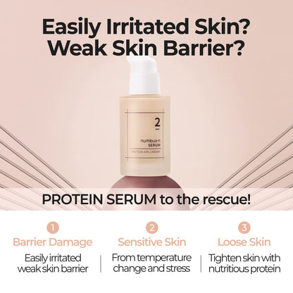 numbuzin No.2 Creamy 43% Protein Serum 50ml