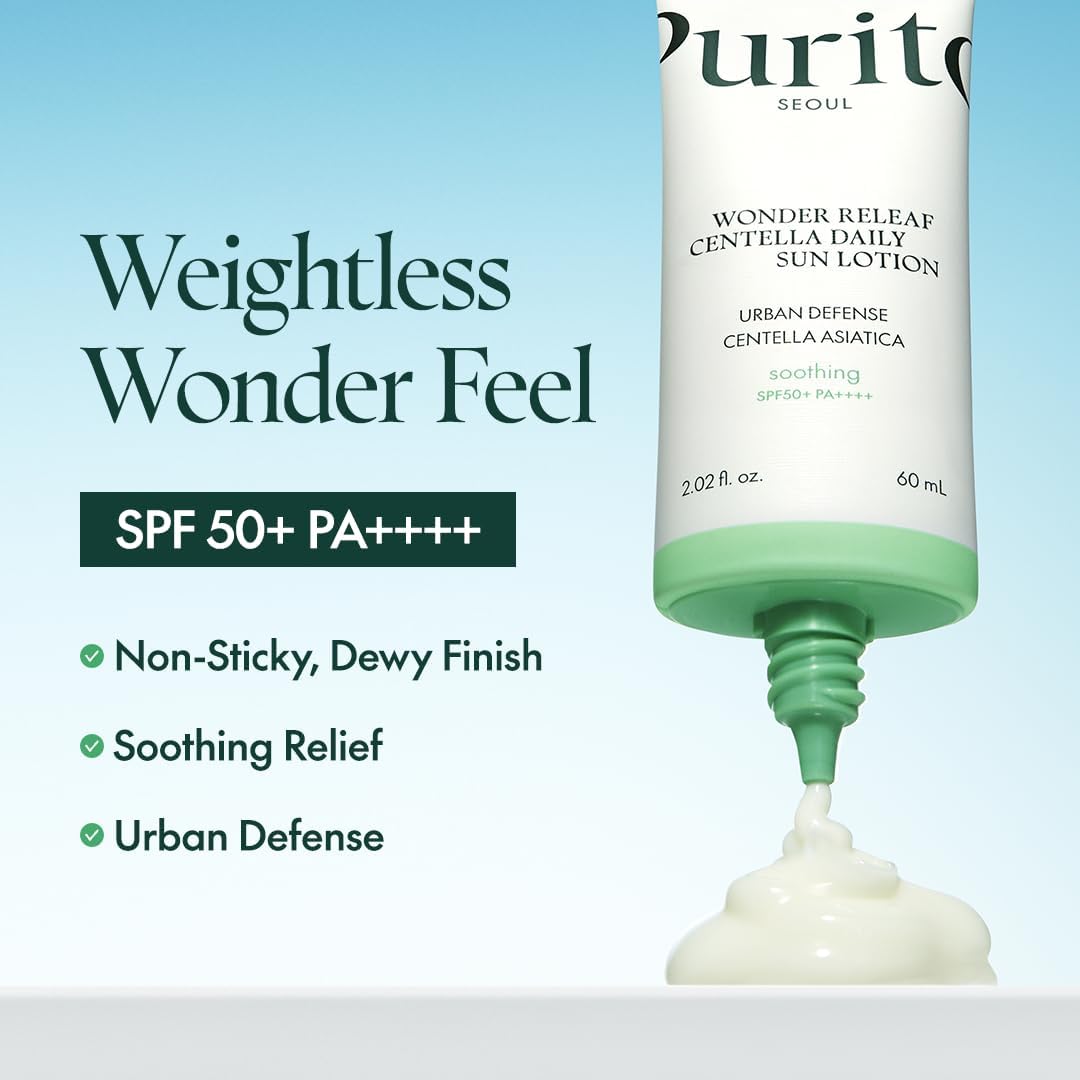 [PURITO SEOUL] Wonder Releaf Centella Daily Sun Lotion SPF50+ PA++++ 60ml