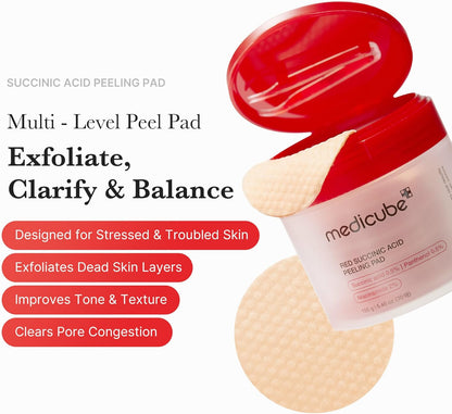 medicube Red Succinic Acid Peeling Pad 155g/70pads