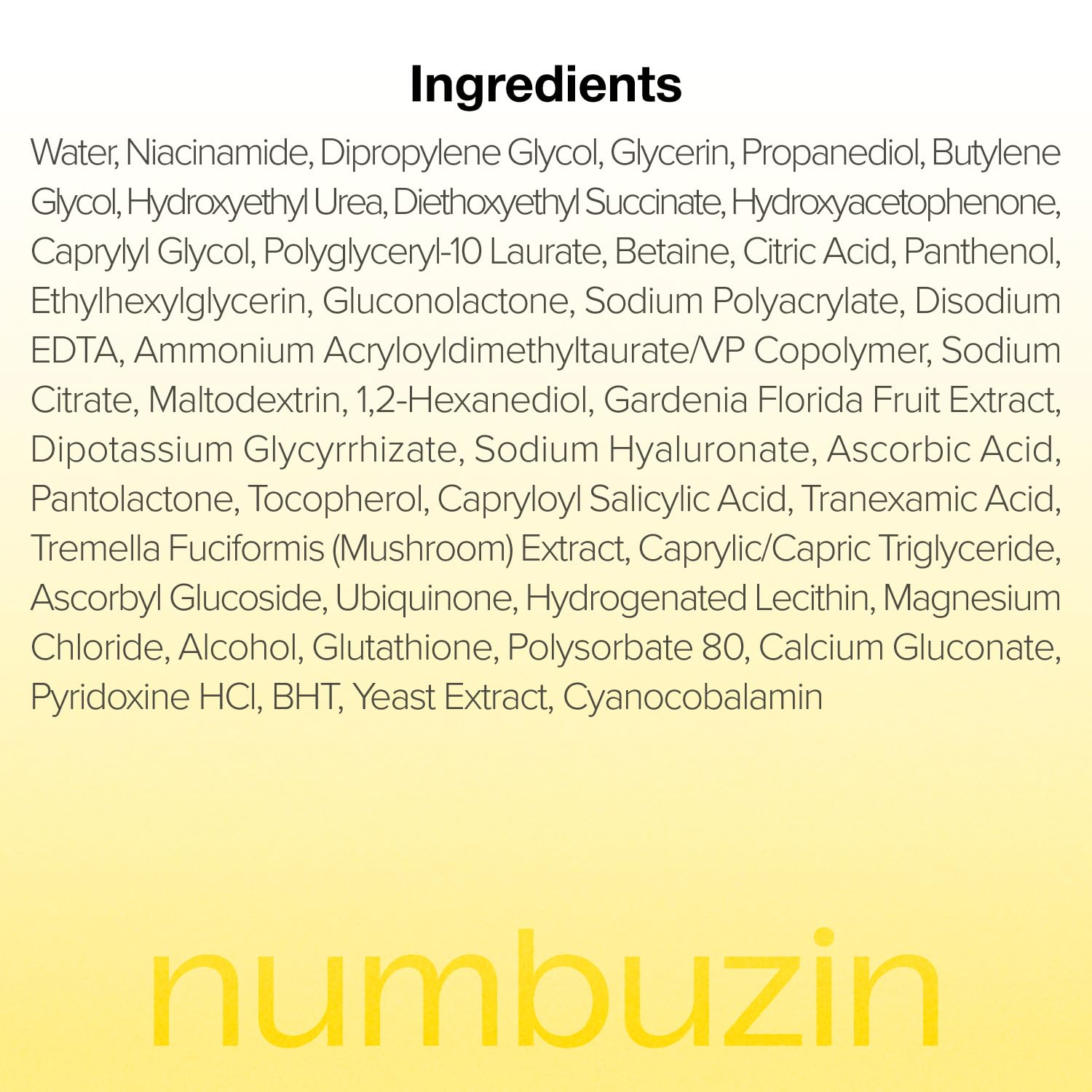 numbuzin No.5+ Vitamin-Niacinamide Concentrated Pad 70P