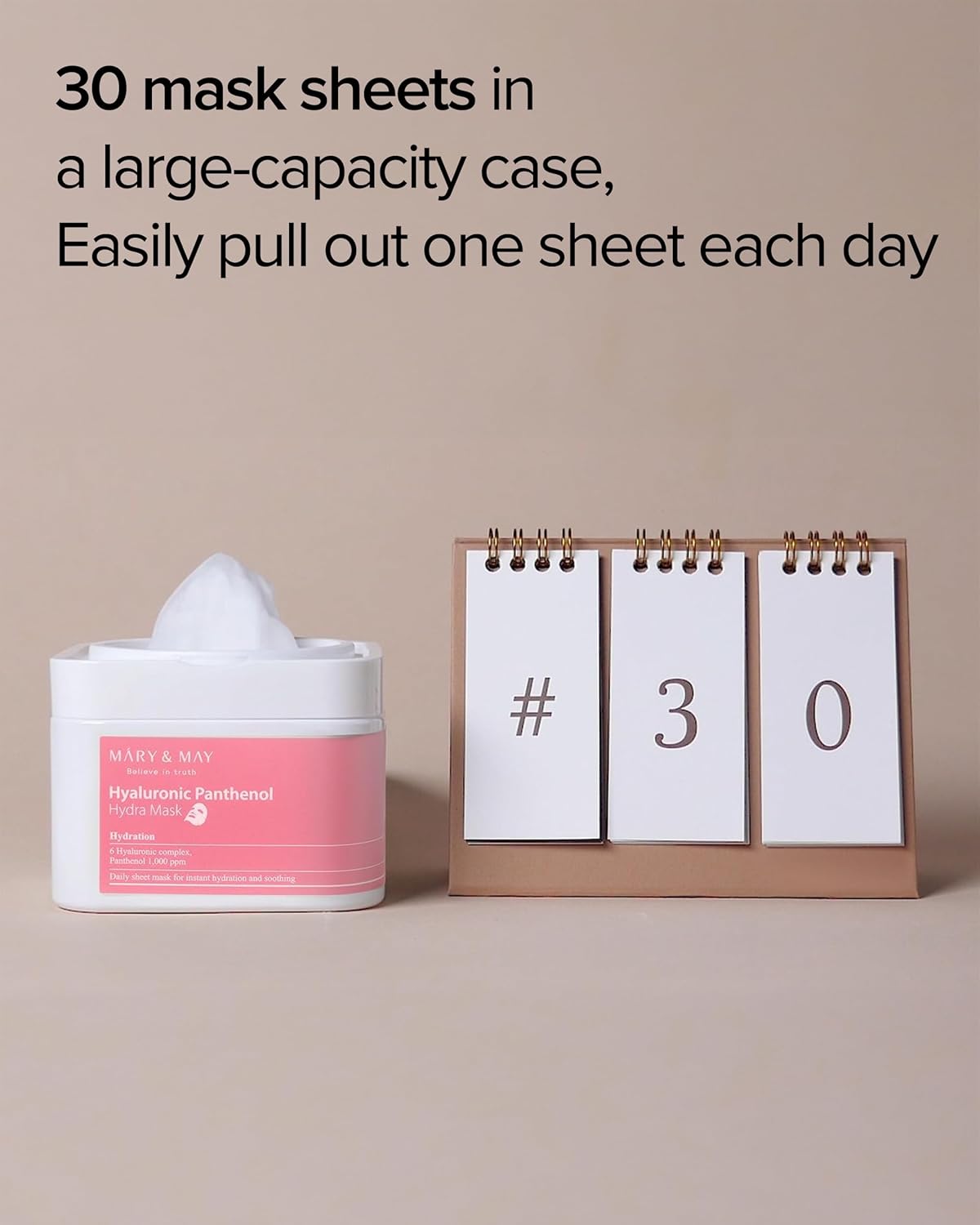 [MARY & MAY] Hyaluronic Panthenol Hydra Mask 400g (30ea)