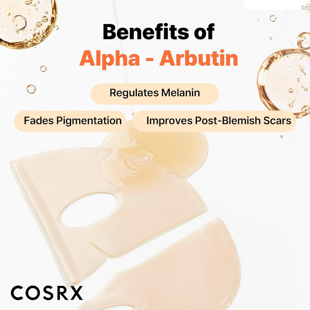 COSRX The Alpha-Arbutin Discoloration Care Hydrogel Mask 34g X 3ea