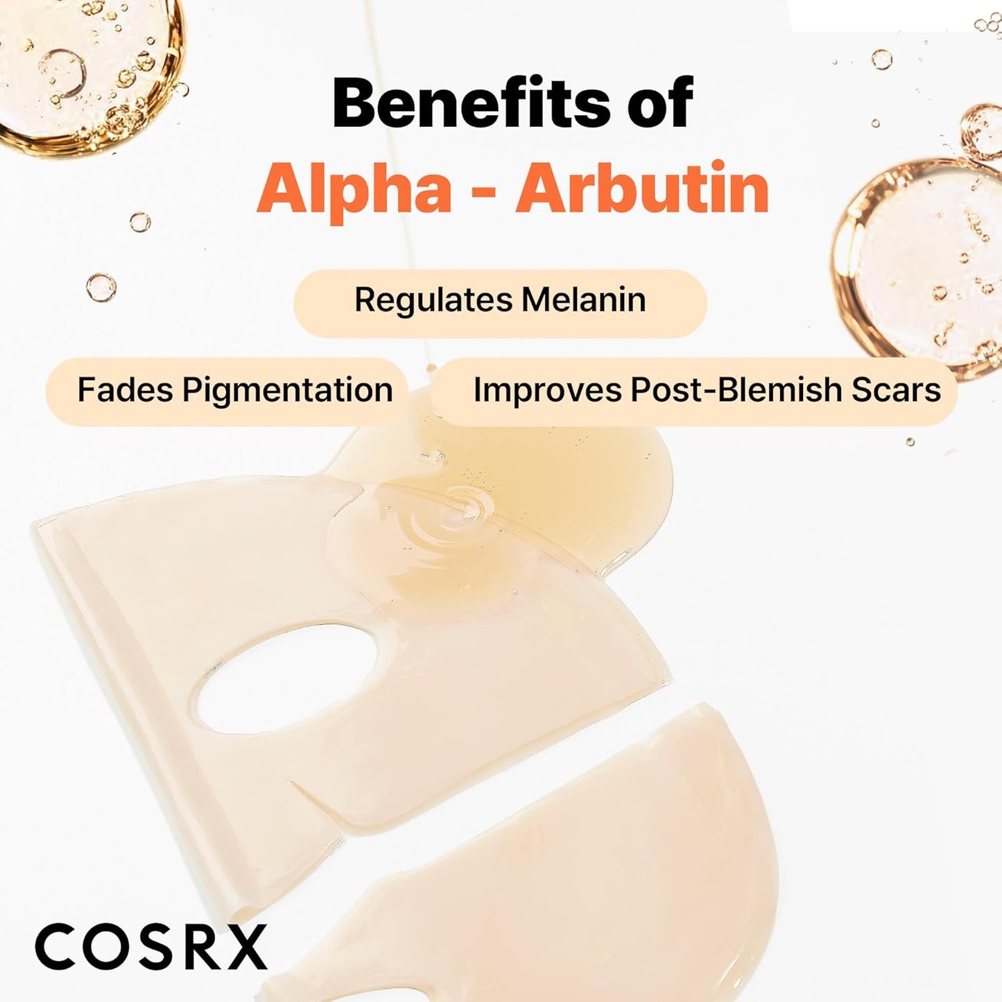 COSRX The Alpha-Arbutin Discoloration Care Hydrogel Mask 34g X 3ea