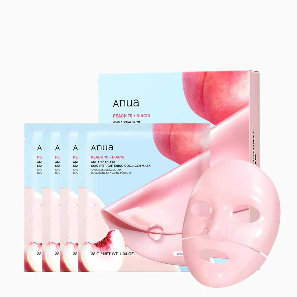 Anua Peach 70 Niacin Serum Mask 38g X 4ea