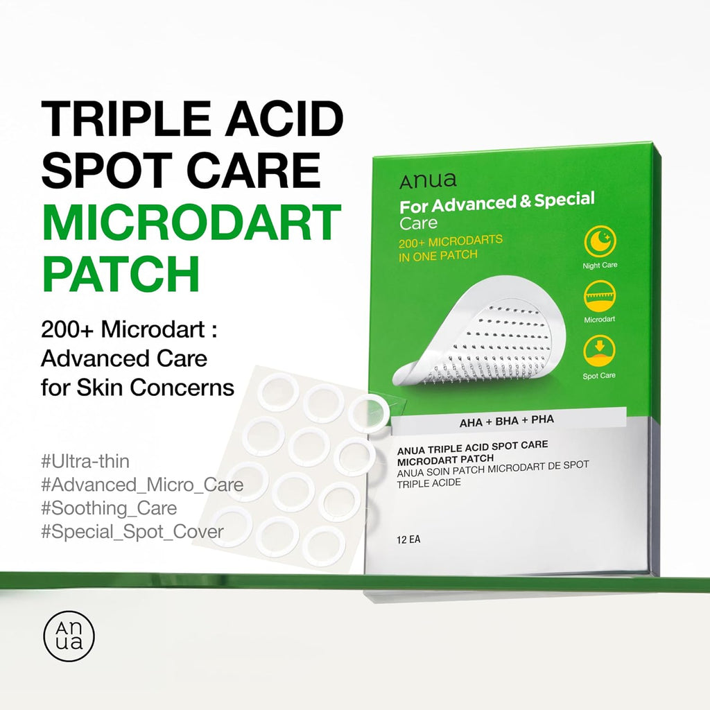 Anua Triple Acid Spot Care Microdart Patch 12ea