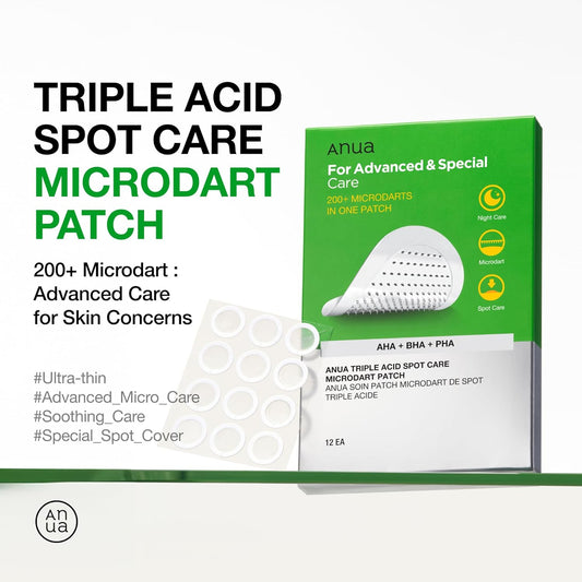 Anua Triple Acid Spot Care Microdart Patch 12ea