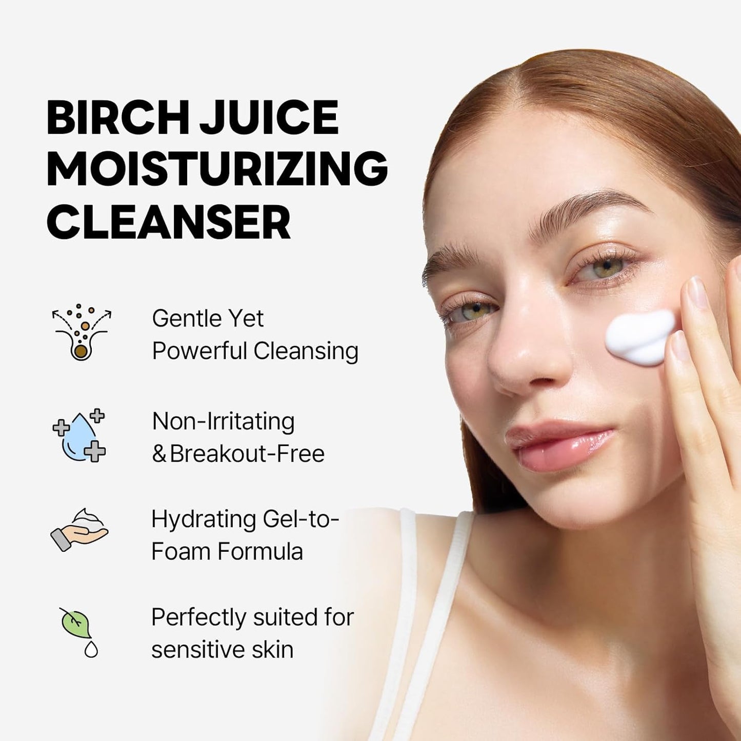 ROUND LAB Birch Juice Moisturizing Cleanser 150ml (water gel type)