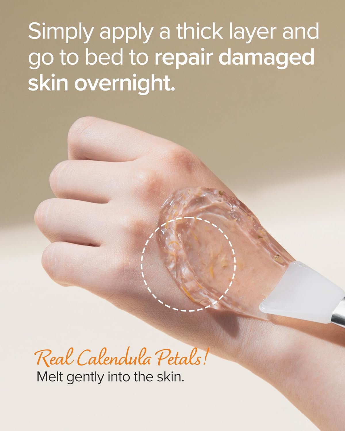 [MARY & MAY] Vegan Calendula Peptide Ageless Sleeping Mask 30g