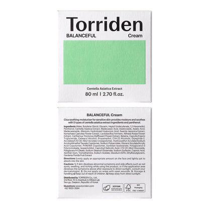 Torriden Balanceful Cica Soothing Cream 80ml