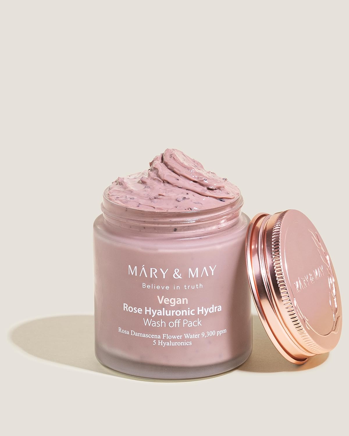 [MARY & MAY] Vegan Rose Hyaluronic Hydra Wash off Pack 125g
