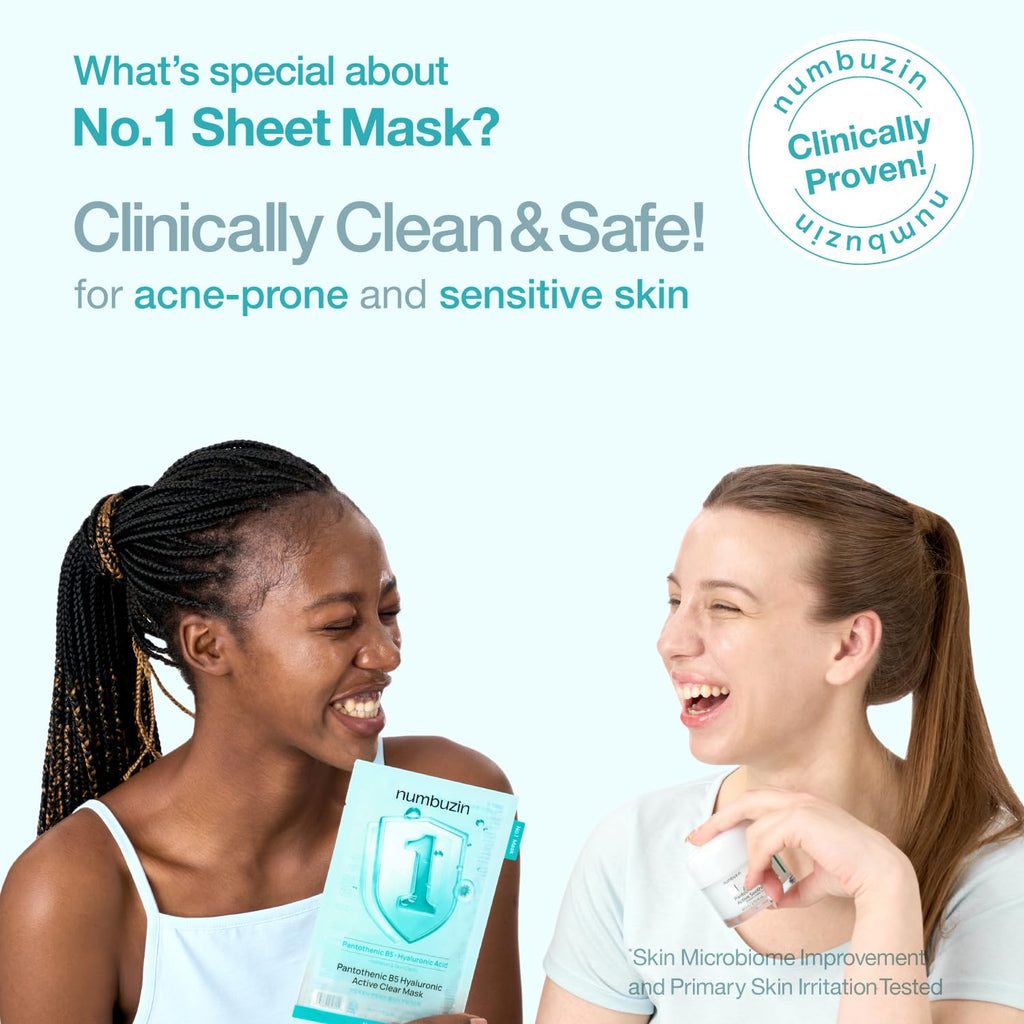 numbuzin No.1 Pantothenic B5 Hyaluronic Active Clear Mask 26ml X 10ea