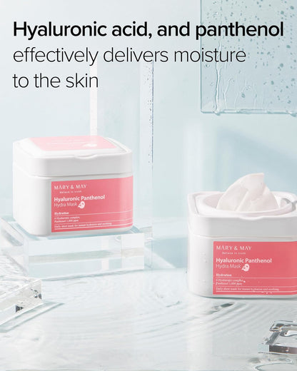 [MARY & MAY] Hyaluronic Panthenol Hydra Mask 400g (30ea)
