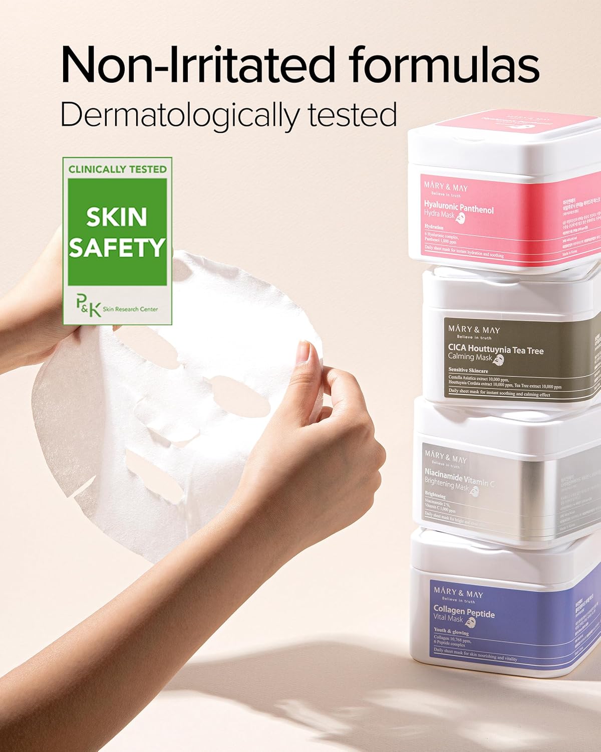 [MARY & MAY] Hyaluronic Panthenol Hydra Mask 400g (30ea)