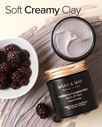 [MARY & MAY] Vegan Blackberry Complex Glow Wash off Pack 30g