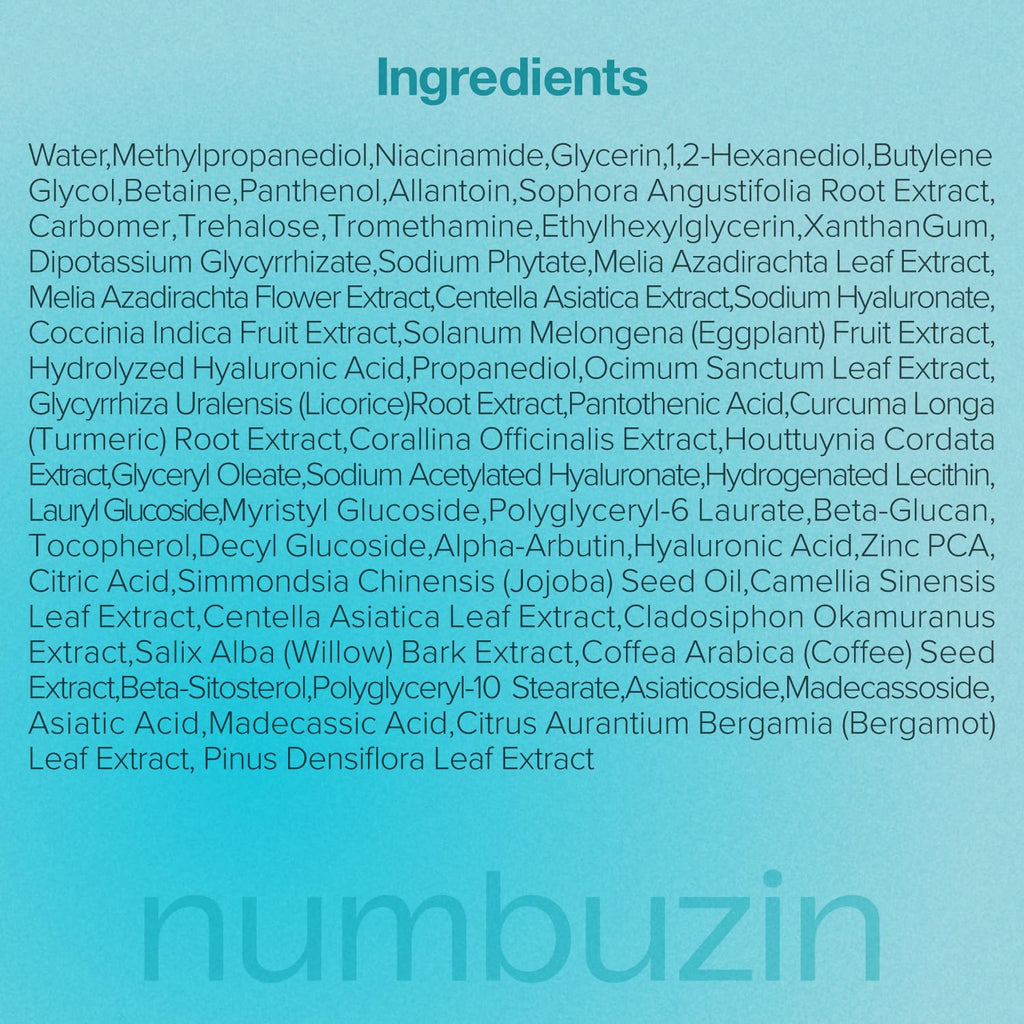 numbuzin No.1 Pantothenic B5 Hyaluronic Active Clear Mask 26ml X 10ea