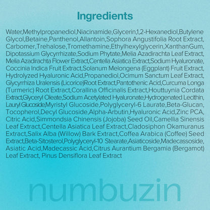 numbuzin No.1 Pantothenic B5 Hyaluronic Active Clear Mask 26ml X 10ea