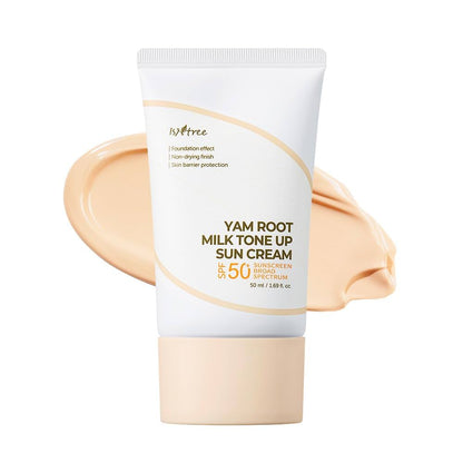 Isntree YAM ROOT MILK TONE UP SUN CREAM 50ml SFP50+ PA++++