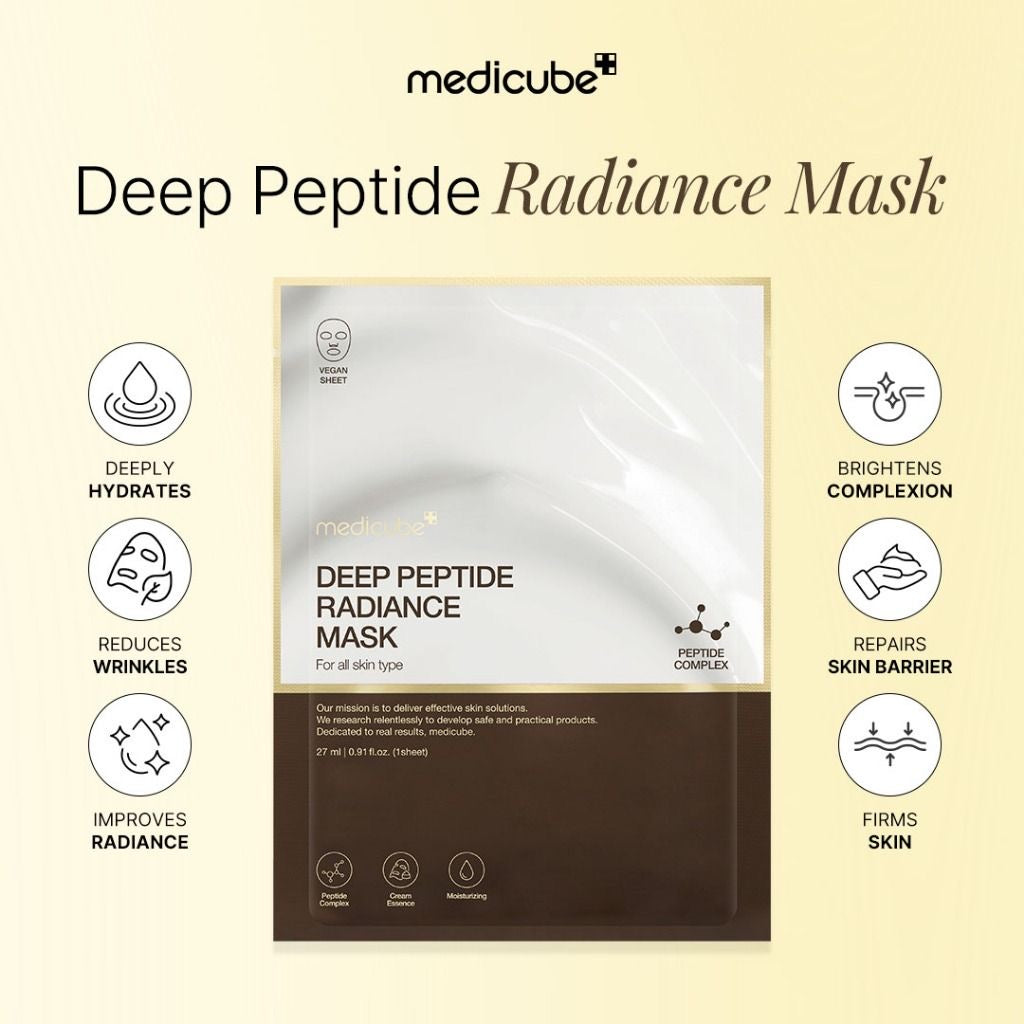 medicube Deep Peptide Radiance Mask 27g X 5ea