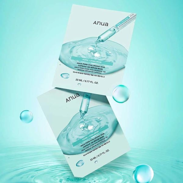 Anua PDRN Hyaluronic Acid Capsule 100 Serum Mask Sheet 23ml*10ea