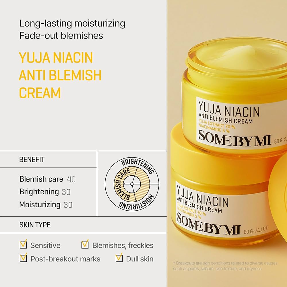 [SOME BY MI] Yuja Niacin Anti Blemish Cream 60g