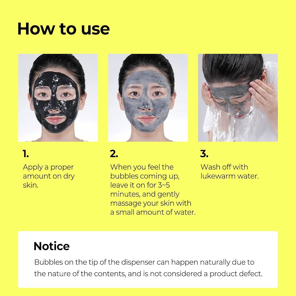[SOME BY MI] Charcoal BHA Pore Clay Bubble Mask 120g