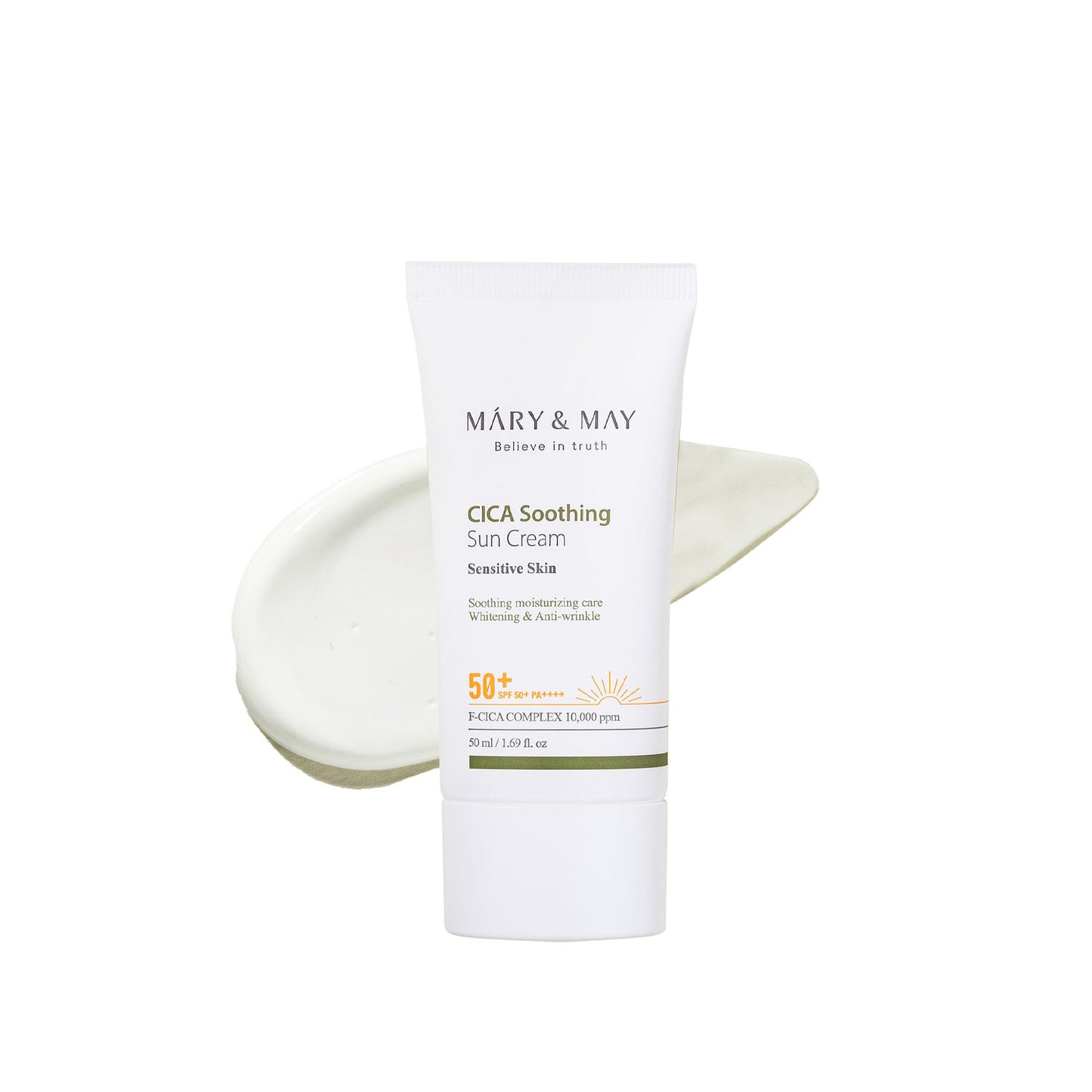 [MARY & MAY] Vegan CICA Soothing Sun Cream SPF50+ PA++++ 50ml
