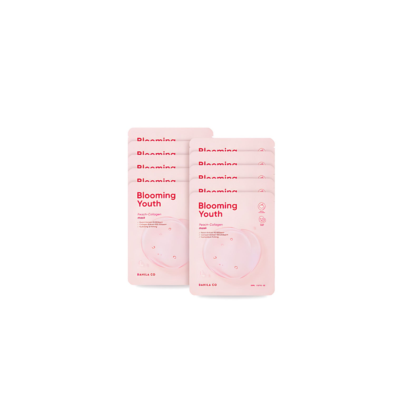 BANILA CO Blooming Youth Peach Collagen Mask Sheet 20ml X 10ea