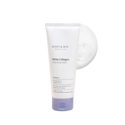 [MARY & MAY] White Collagen Cleansing Foam 150ml