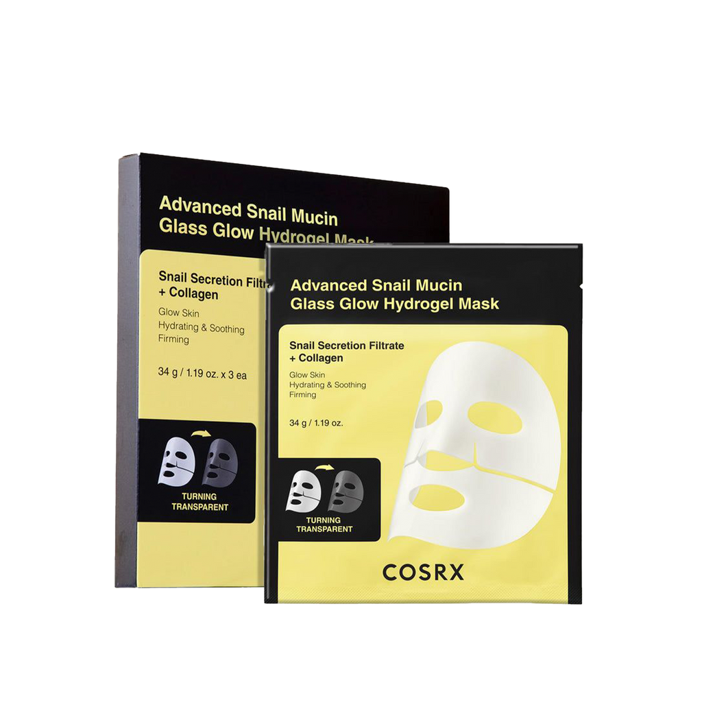 COSRX Advanced Snail Mucin Glass Glow Hydrogel Mask 34g X 3ea
