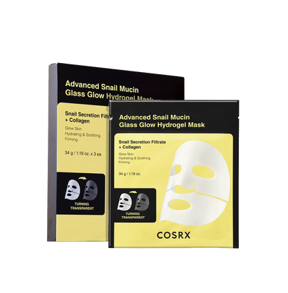 COSRX Advanced Snail Mucin Glass Glow Hydrogel Mask 34g X 3ea