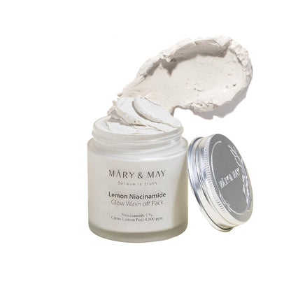[MARY & MAY] Vegan Lemon Niacinamide Glow Wash off Pack 125g